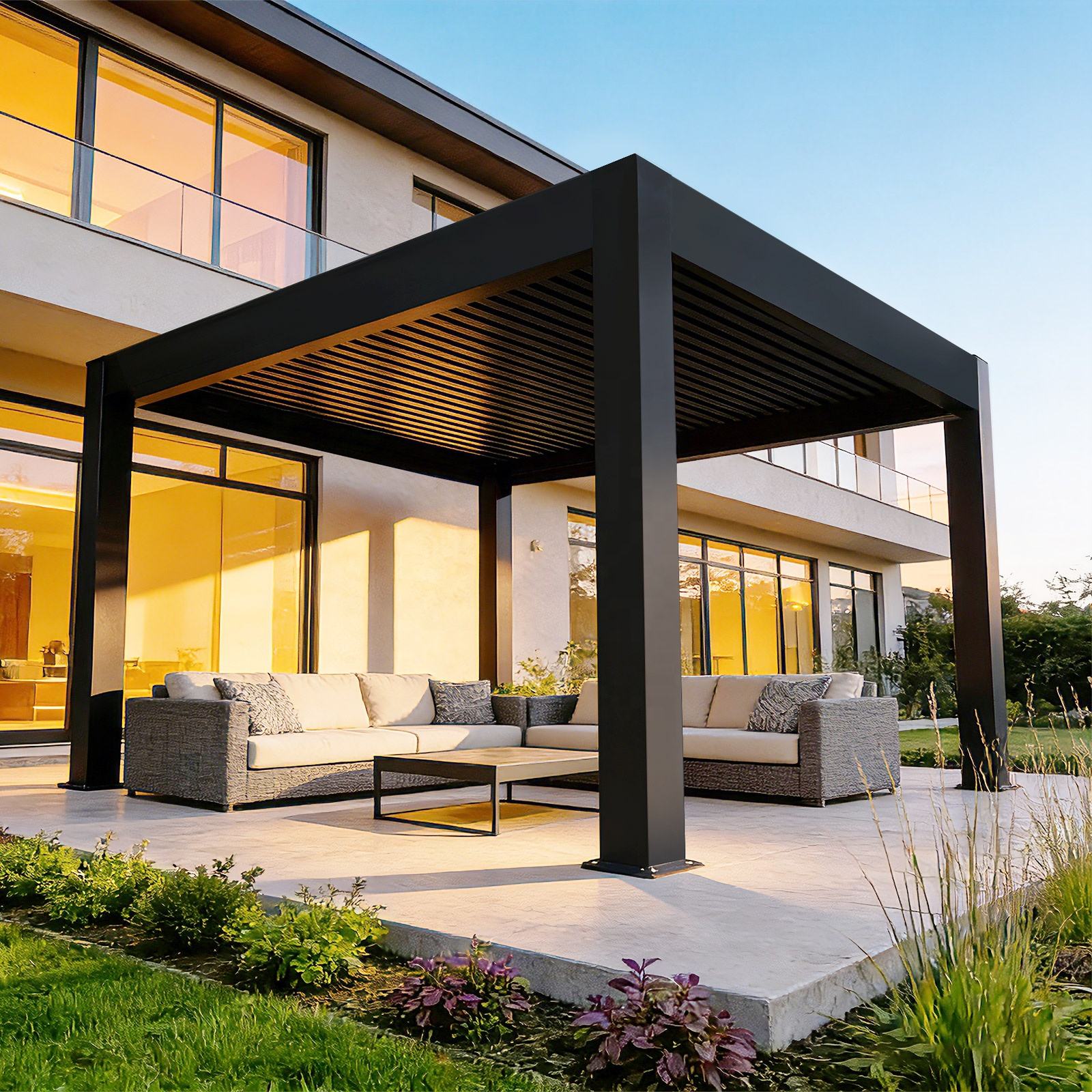 Outdoor Furniture Ideas - Outdoor easy to install aluminum alloy