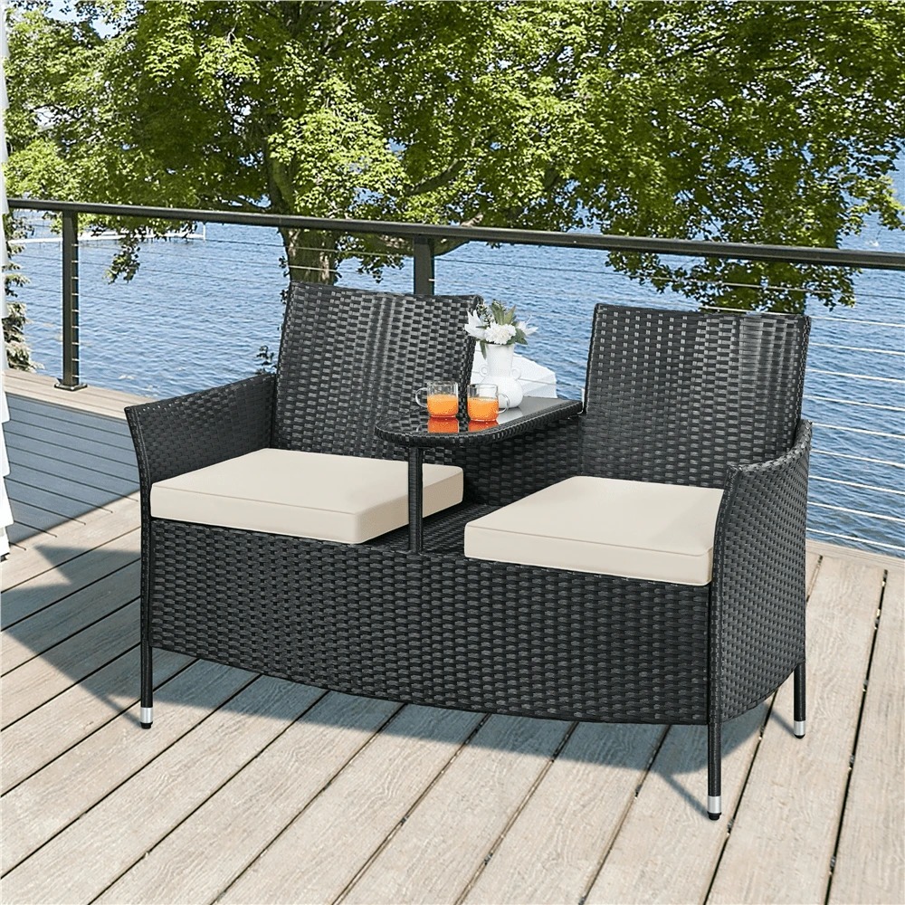 Outdoor Furniture For Pool - Premium Outdoor Double Chair 2 Seater