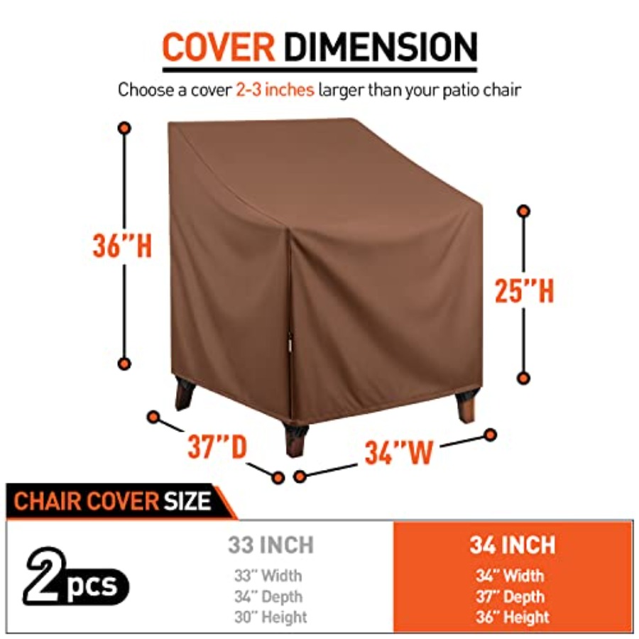 Waterproof Patio Chair Covers, - Outdoor Furniture Cover Waterproof 评论和价格