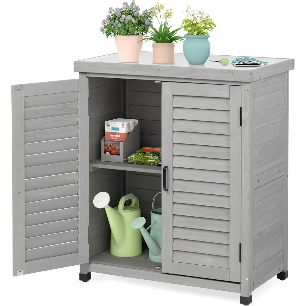 Outdoor Storage Cabinet & Pott - Outdoor Furniture With Storage 评论和价格
