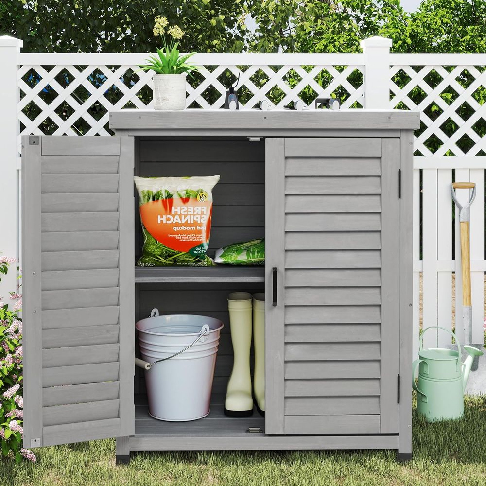 Outdoor Storage Cabinet & Pott - Outdoor Furniture With Storage 评论和价格