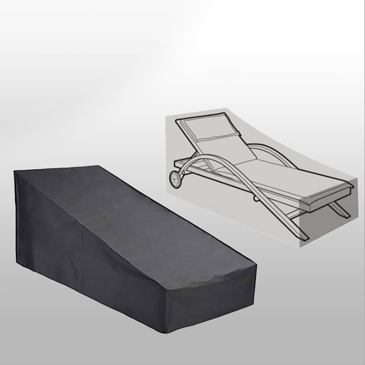 Oxford Fabric Sunlounger Cover - Outdoor Furniture Cover Waterproof 评论和价格
