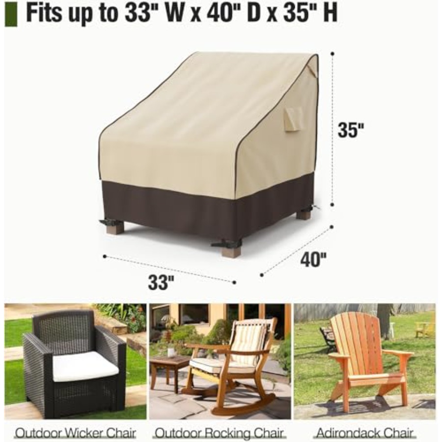 Patio Chair Cover Waterproof,  - Outdoor Furniture Cover Waterproof 评论和价格