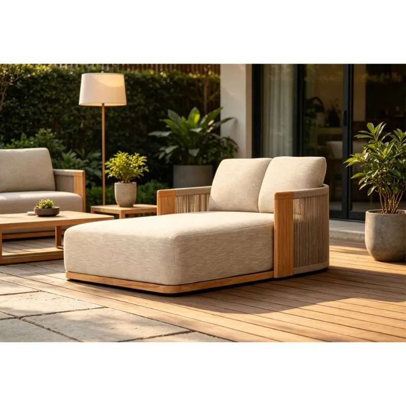 Patio Teak Chaise Lounge Daybe - Outdoor Furniture Teak 评论和价格