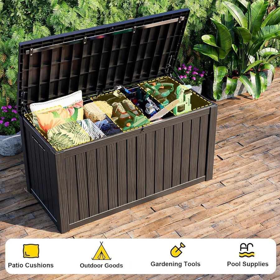 Outdoor storage box for patio  - Outdoor Furniture With Storage 评论和价格