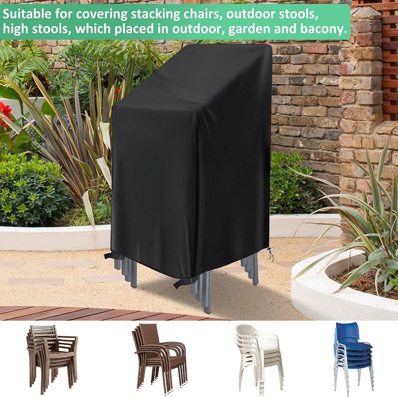 1/2/PCS Stacked Chair Dust Cov - Outdoor Furniture Cover Waterproof 评论和价格
