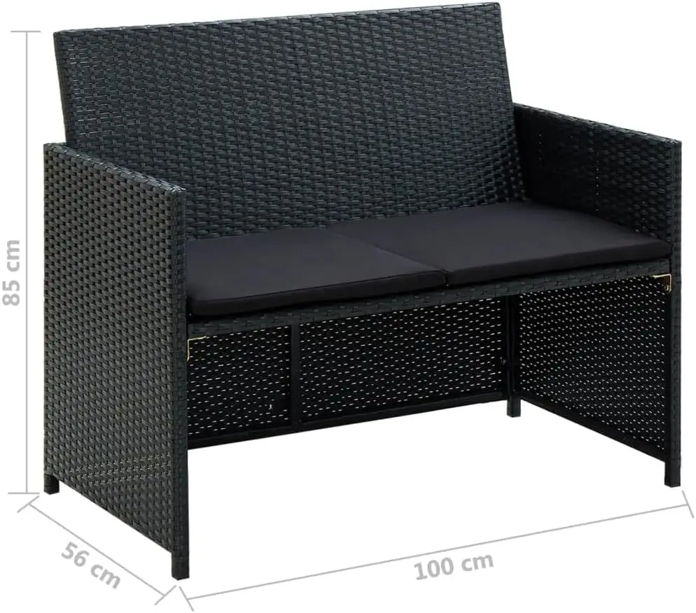 2 Seater Garden Sofa with Remo - Outdoor Furniture Cushions 22 X 22 评论和价格
