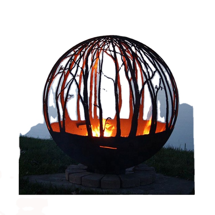BBQ Fire Bowl Corten Steel Fir - Fire Pit Bowl 评论和价格