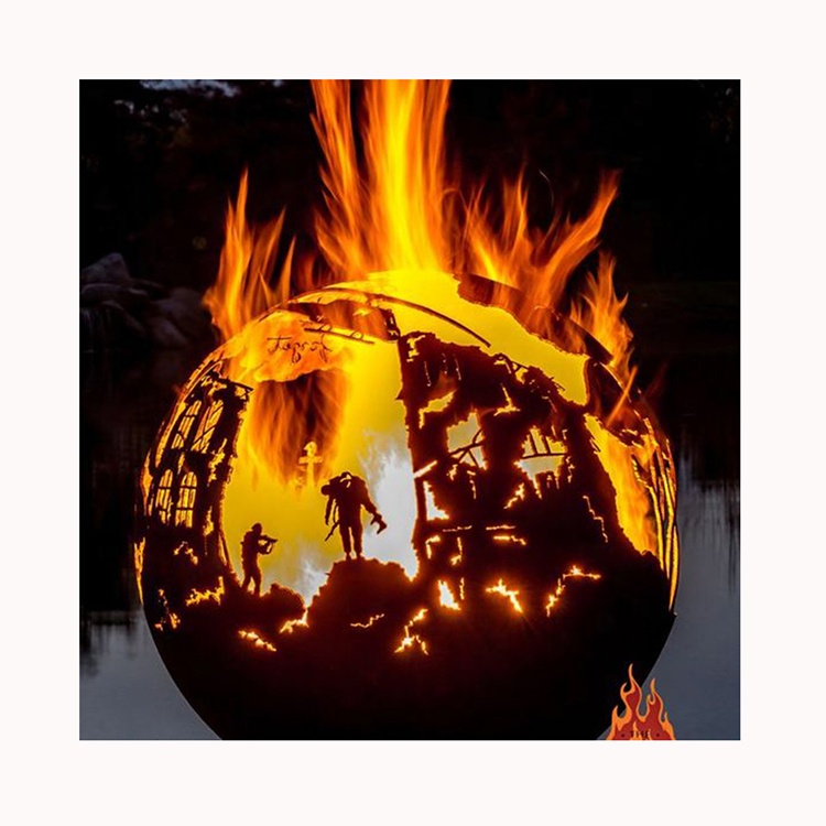 BBQ Fire Bowl Corten Steel Fir - Fire Pit Bowl 评论和价格