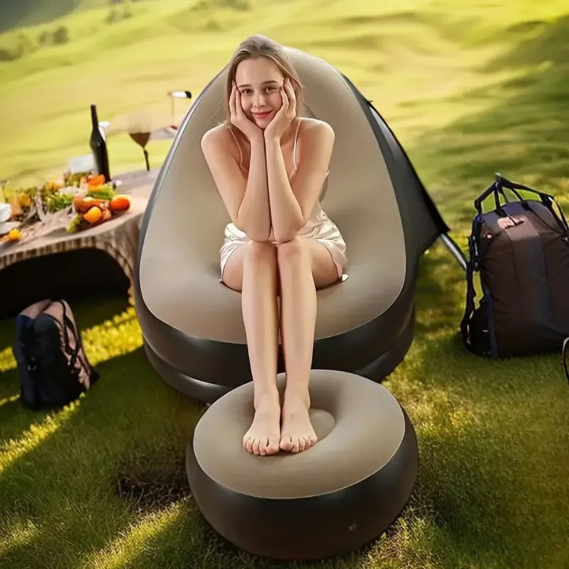 2Pcs Inflatable Lazy Sofa Chai - Outdoor Furniture Ideas 评论和价格
