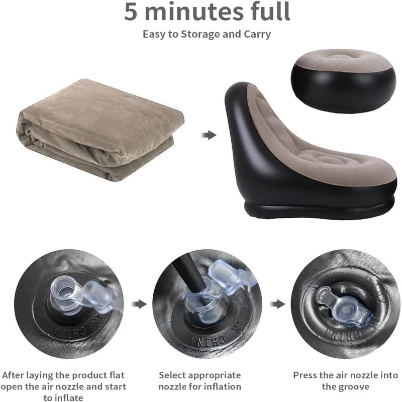 2Pcs Inflatable Lazy Sofa Chai - Outdoor Furniture Ideas 评论和价格