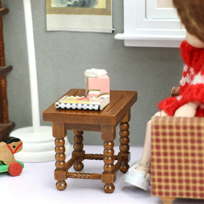 1:12 Dollhouse Miniature Round - Outdoor Furniture Wood 评论和价格