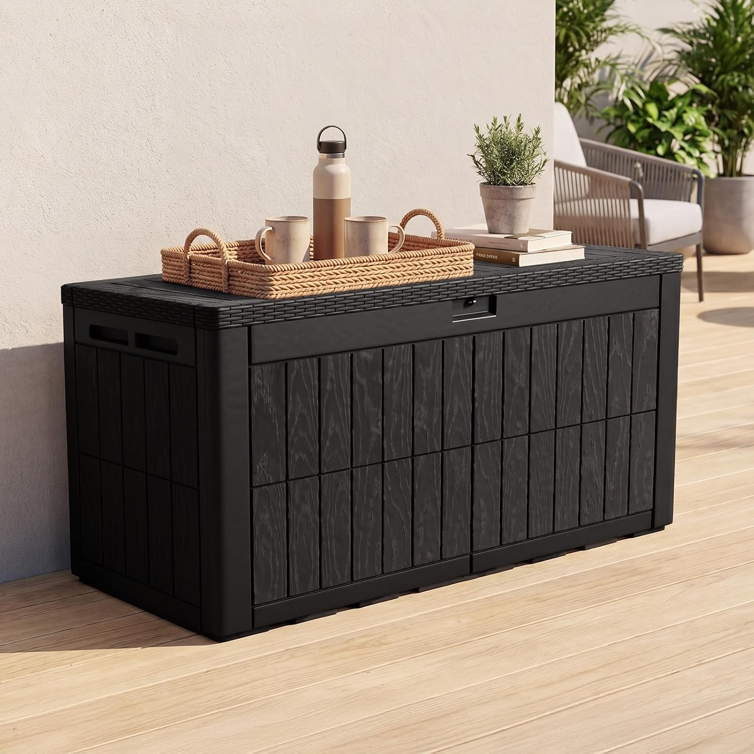 120 Gallon Large Outdoor Stora - Outdoor Furniture For Pool 评论和价格
