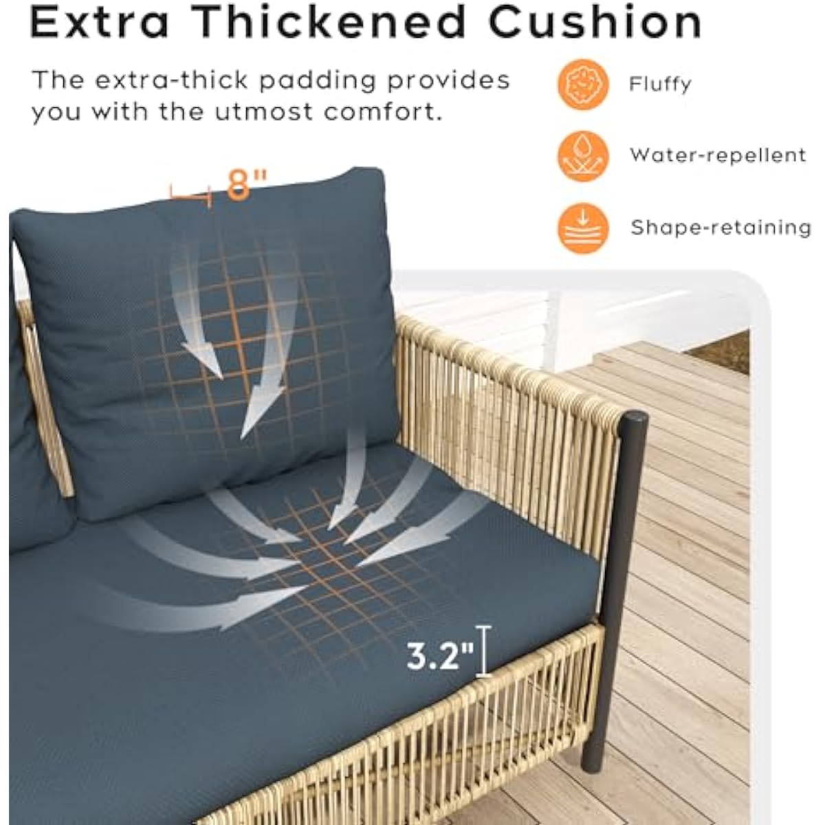 Outdoor Bohemian Wicker Set Fe - Outdoor Furniture Plus 评论和价格