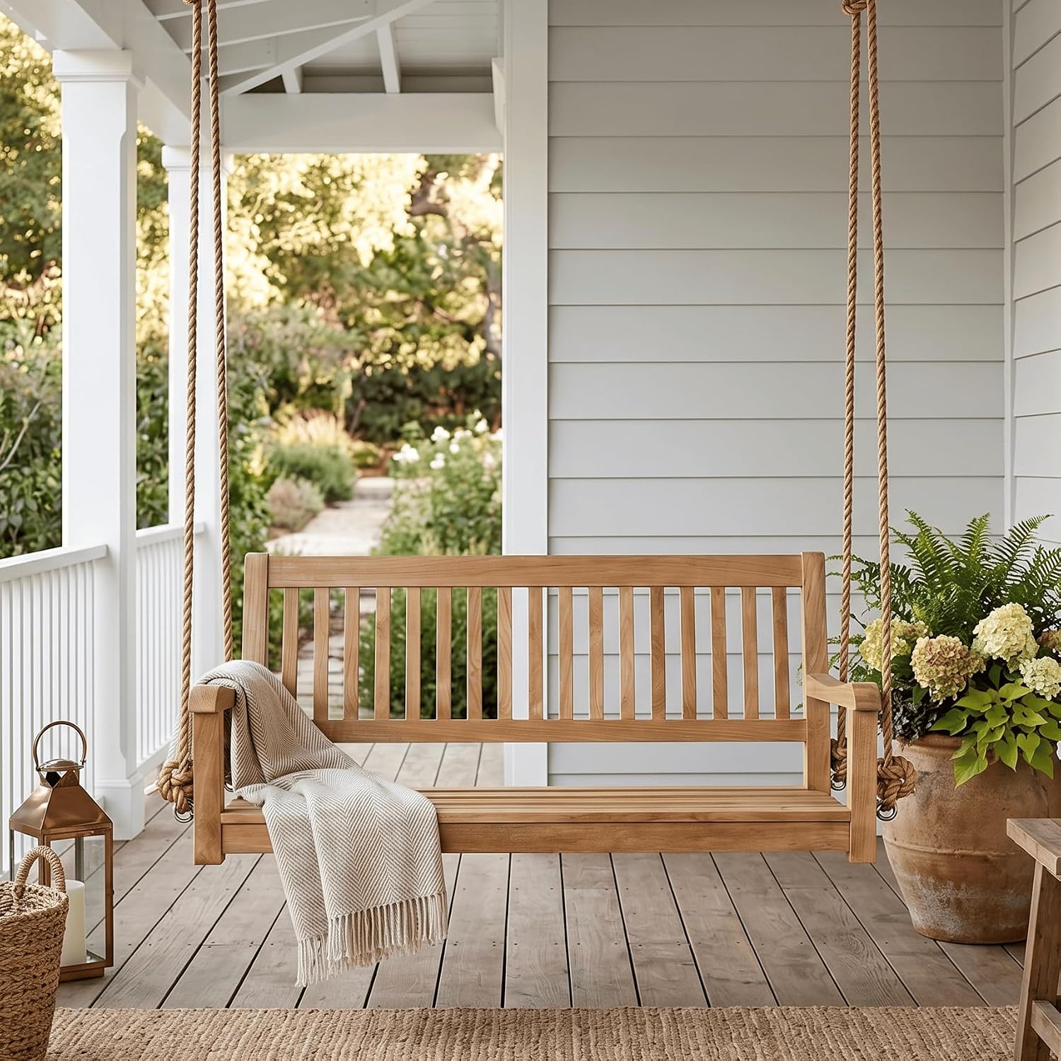 Grade-A Teak Wood Porch Swing  - Outdoor Furniture Teak 评论和价格