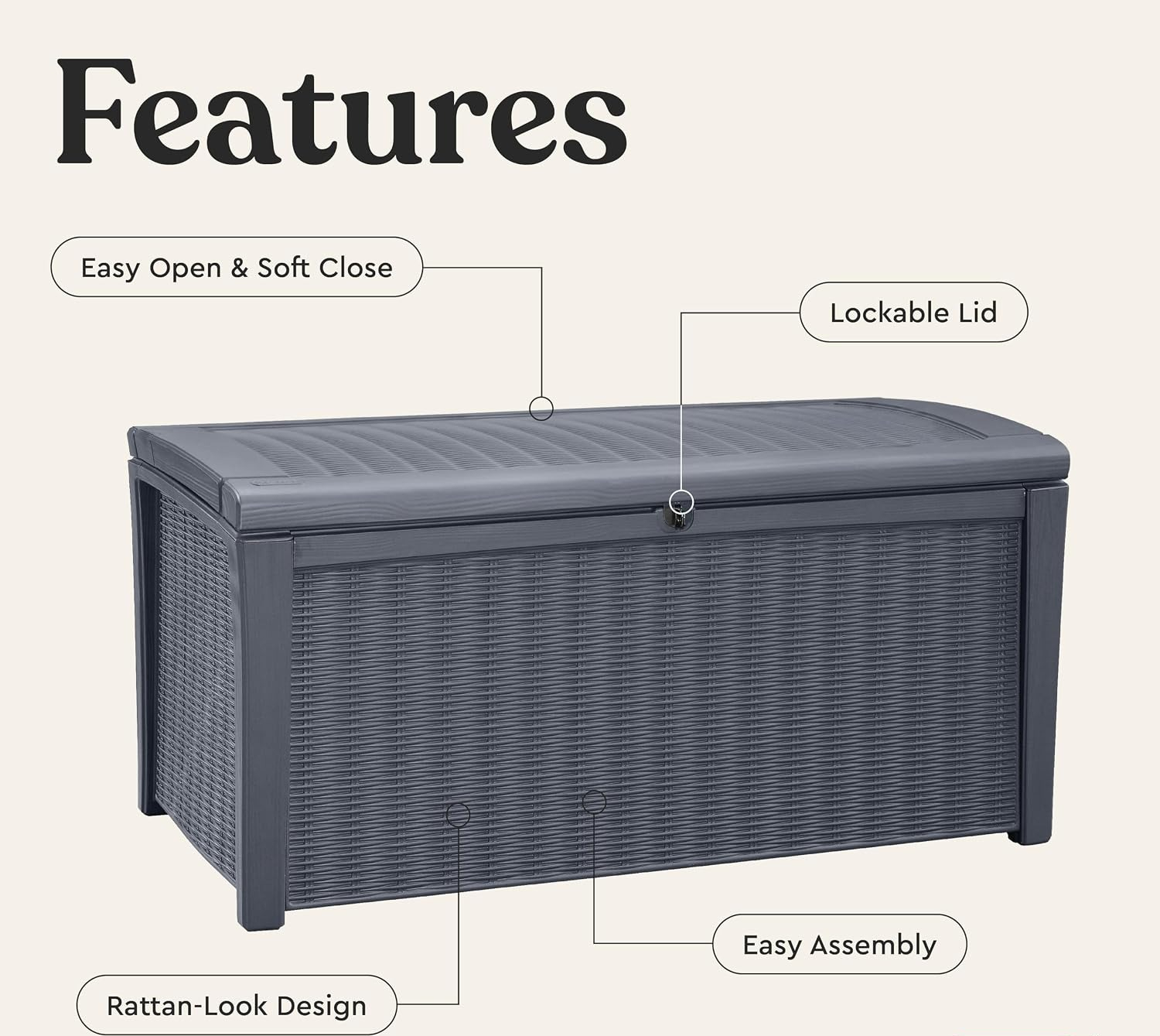 110 Gallon Outdoor Storage Dec - Outdoor Furniture For Pool 评论和价格