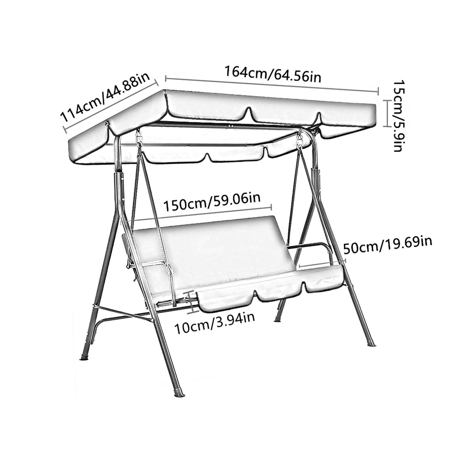 Patio Swing Canopy Rainproof w - Outdoor Furniture Ideas 评论和价格