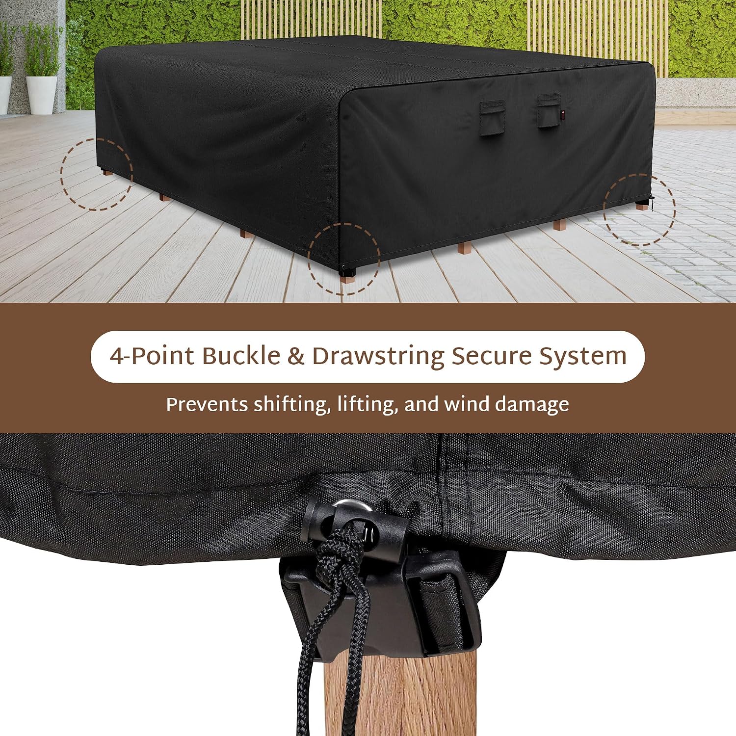 Rectangular 600D Heavy-Duty Ou - Outdoor Furniture Cover Waterproof 评论和价格