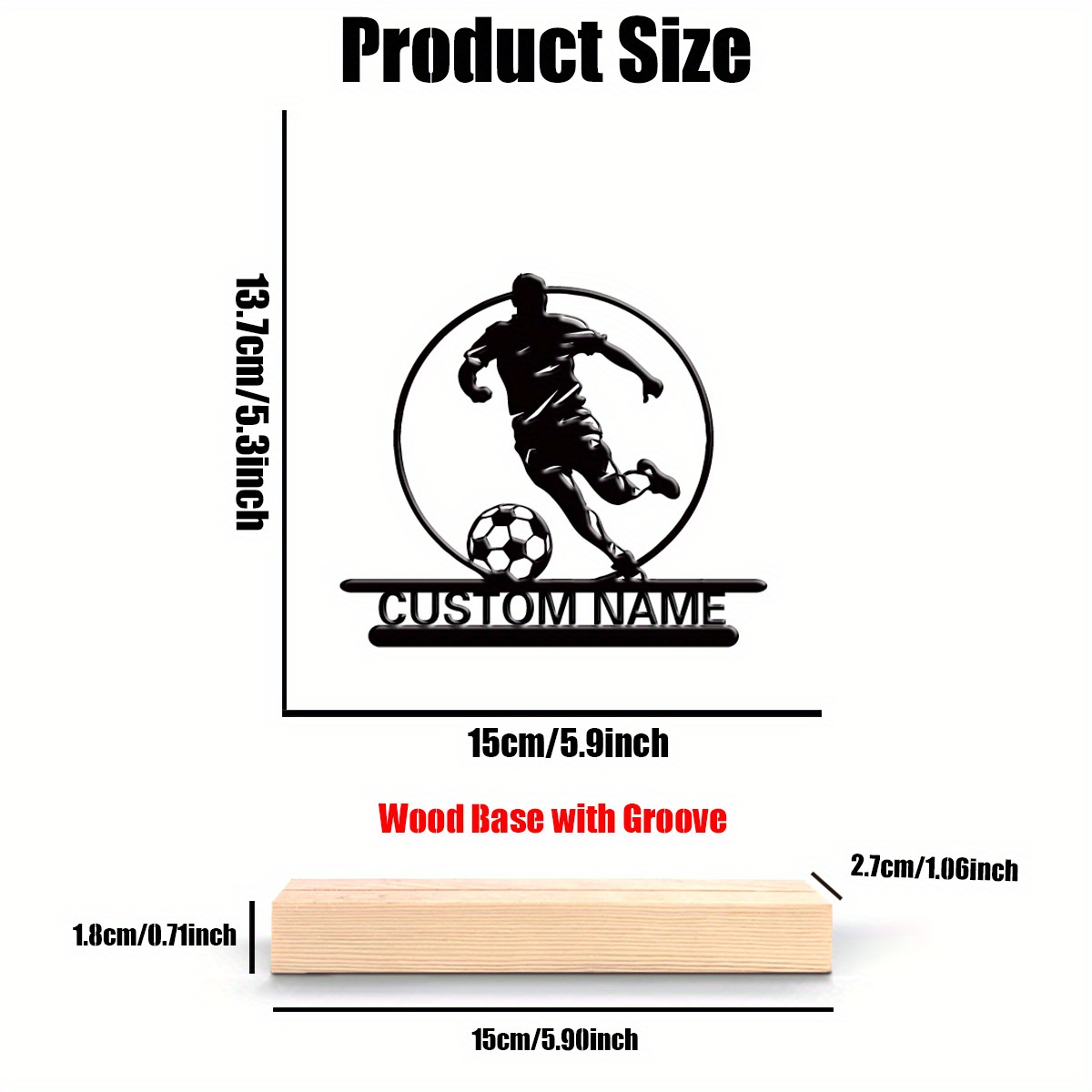 Custom Soccer Player Metal Sta - Outdoor Furniture Wood 评论和价格