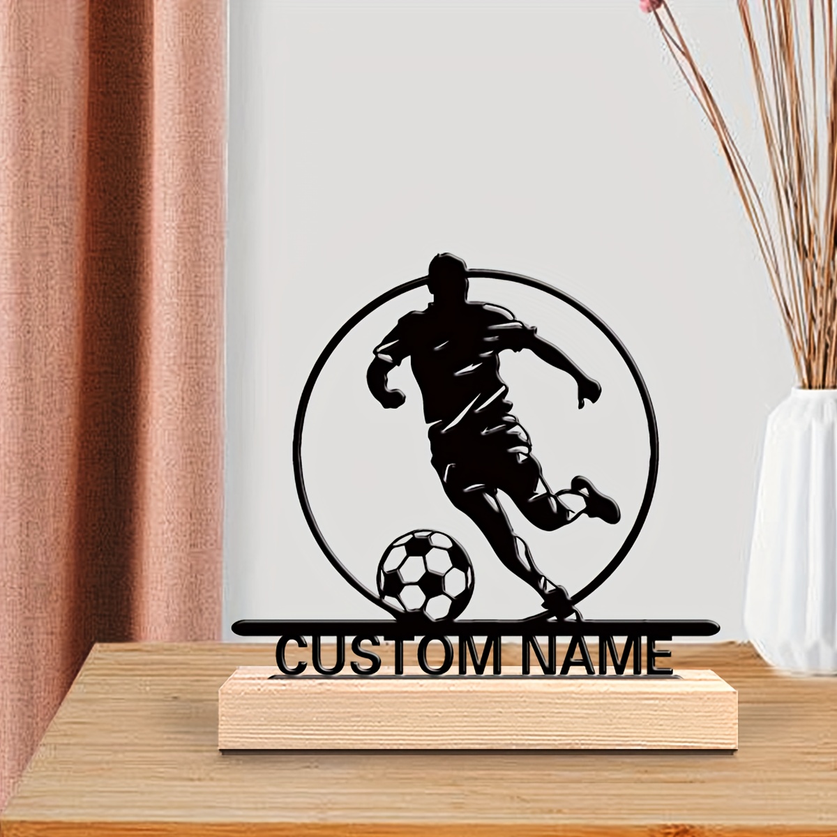 Custom Soccer Player Metal Sta - Outdoor Furniture Wood 评论和价格