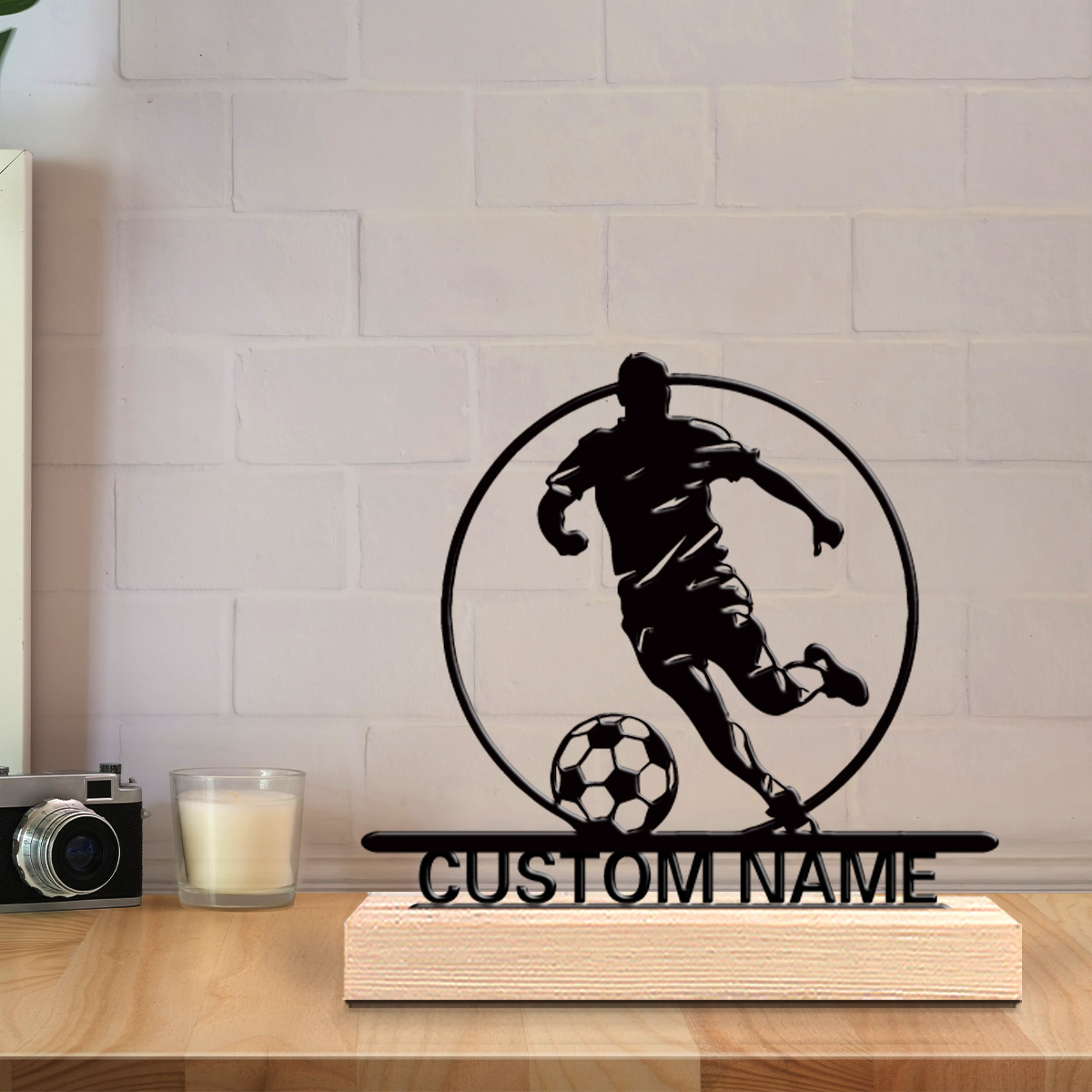 Custom Soccer Player Metal Sta - Outdoor Furniture Wood 评论和价格