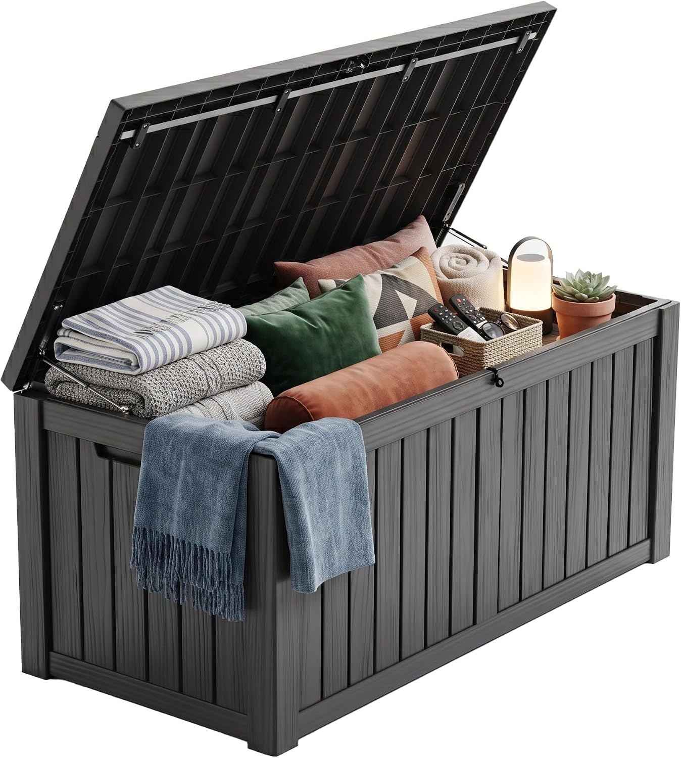 200 Gallon Lockable Resin Deck - Outdoor Furniture With Storage 评论和价格
