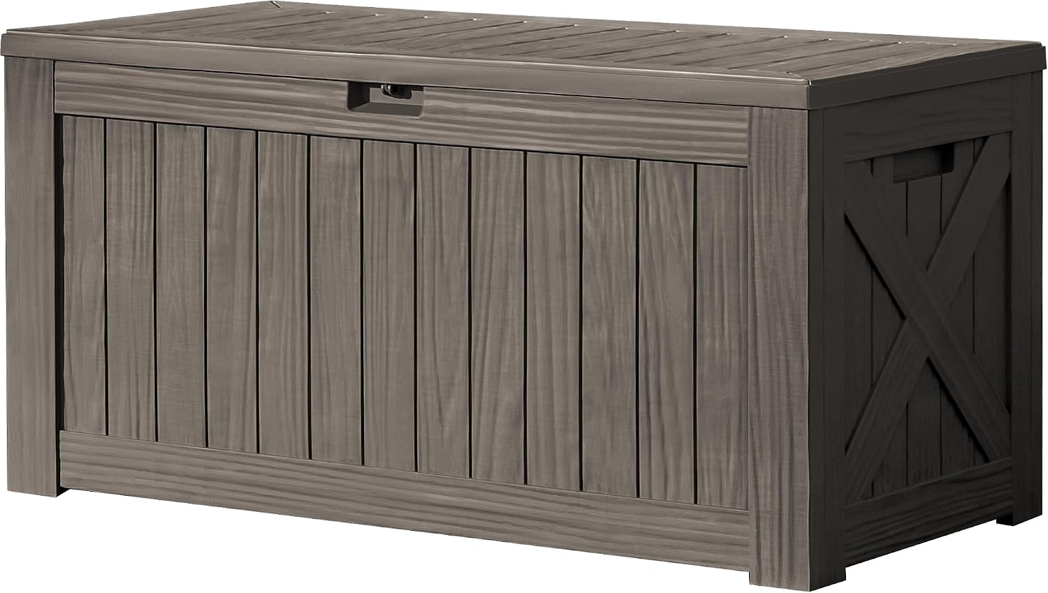 120 Gallon Large Deck Box Outd - Outdoor Furniture For Pool 评论和价格