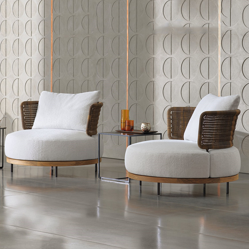 qw-Outdoor Sofa Patio Villa Te - Outdoor Furniture Teak 评论和价格