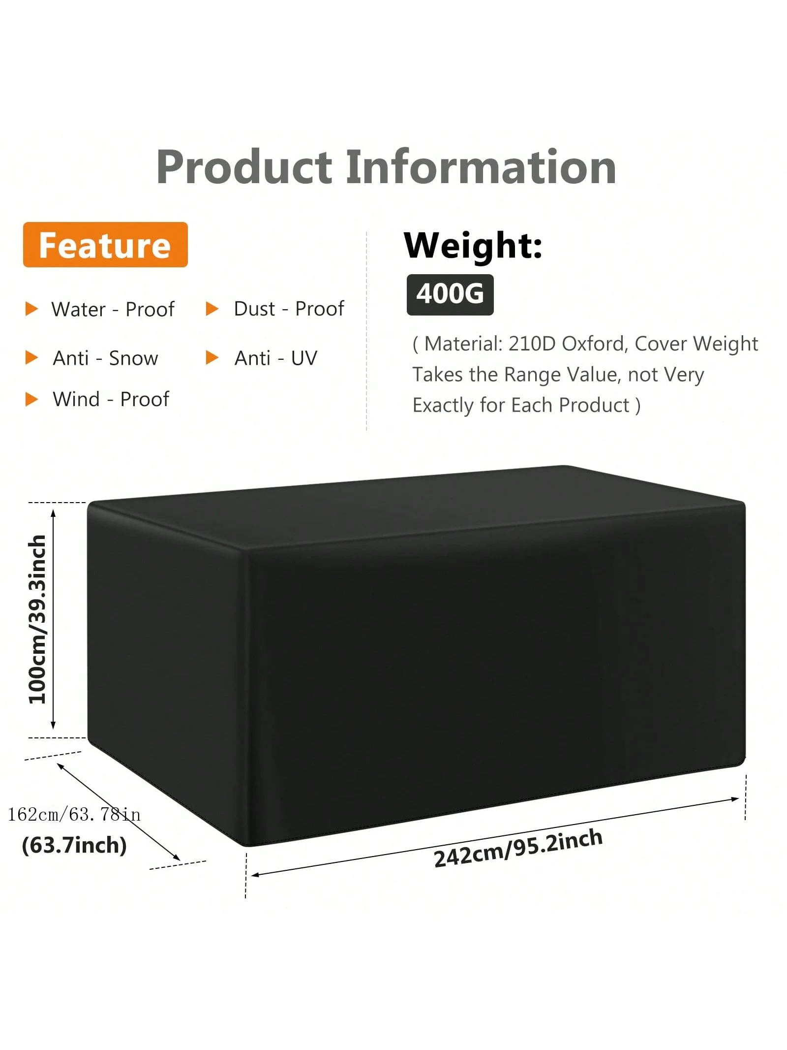 Multi-Size Outdoor Patio Garde - Outdoor Furniture Cover Waterproof 评论和价格