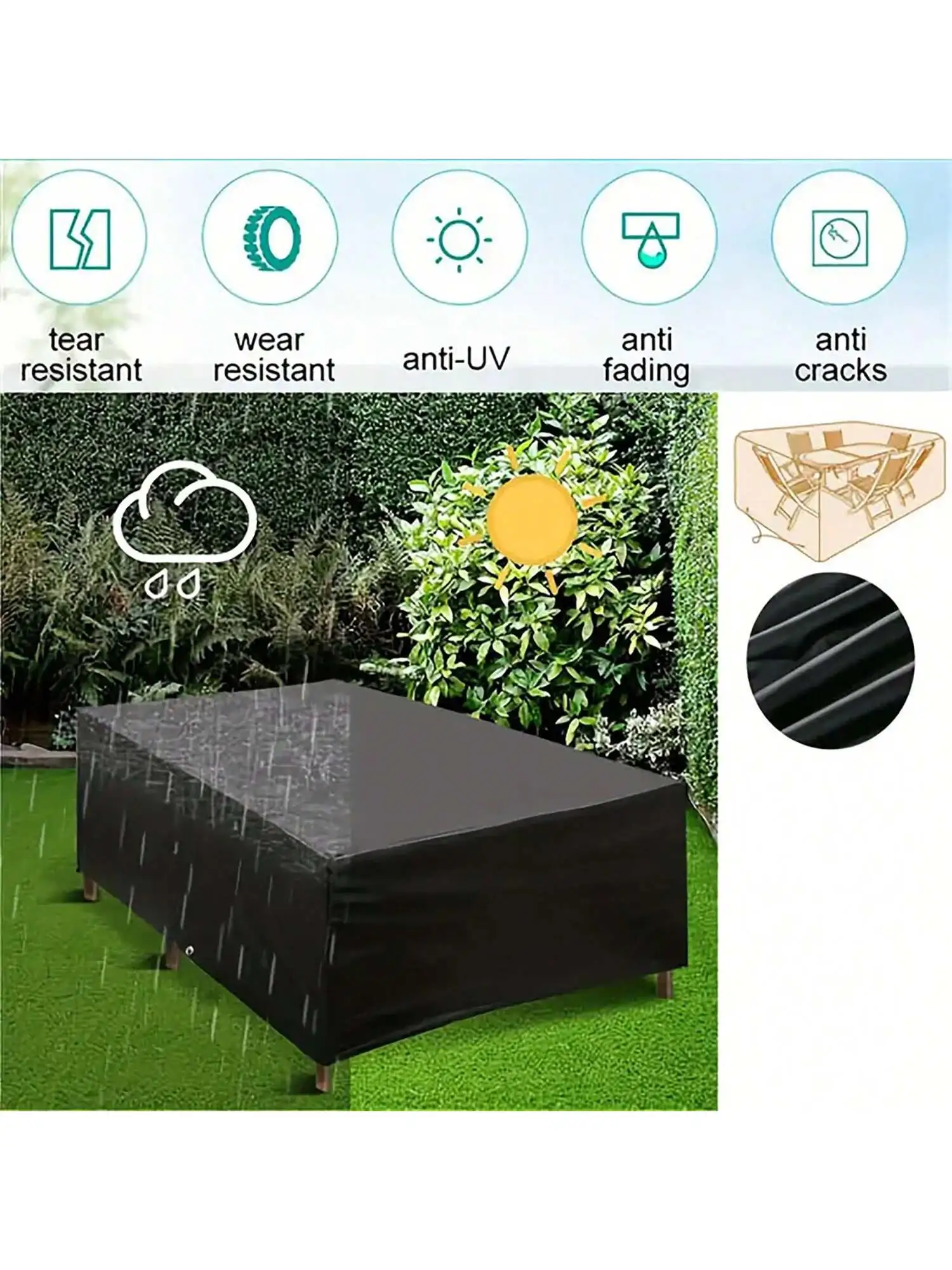 Multi-Size Outdoor Patio Garde - Outdoor Furniture Cover Waterproof 评论和价格