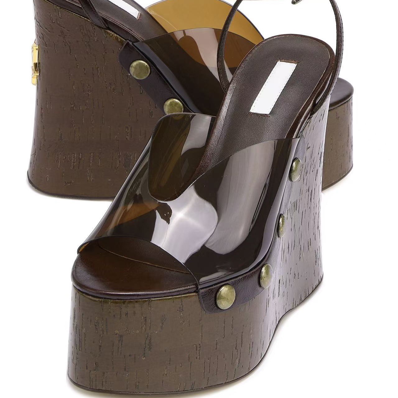 High-heeled 14 cm Thick-heeled - Outdoor Furniture Wood 评论和价格