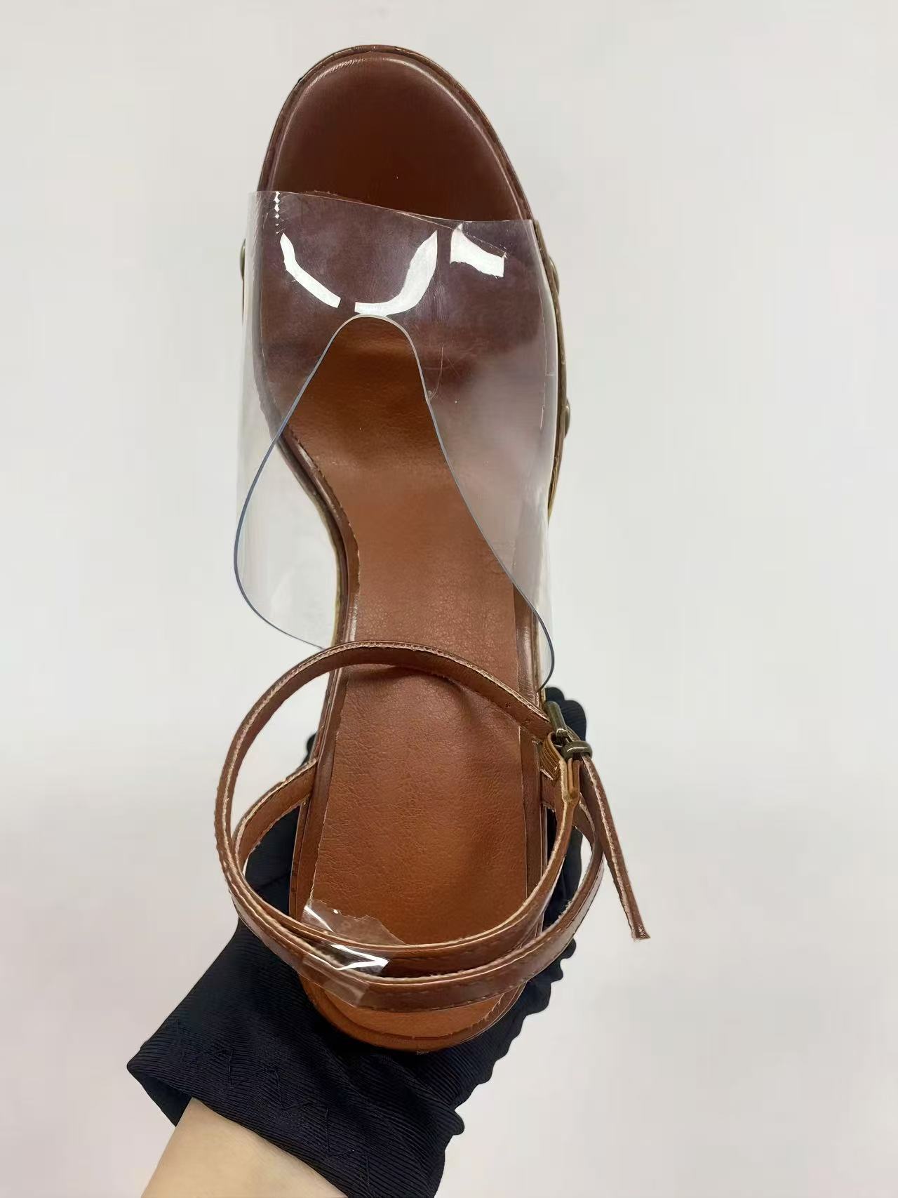 High-heeled 14 cm Thick-heeled - Outdoor Furniture Wood 评论和价格