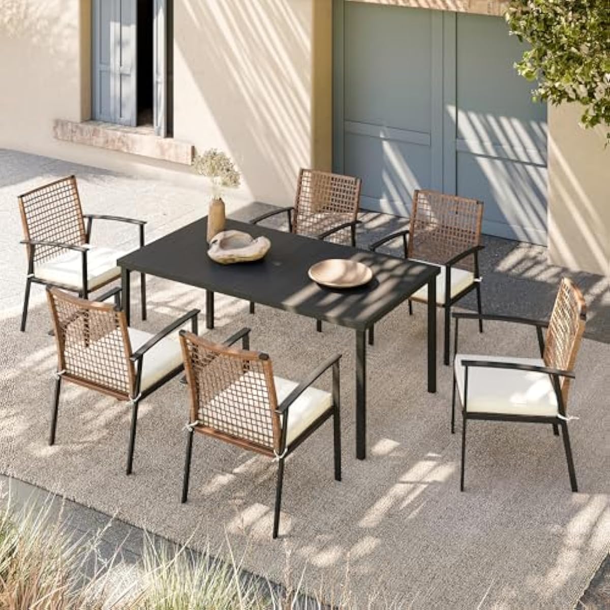 7-Piece Outdoor Dining Ensembl - Outdoor Furniture Plus 评论和价格