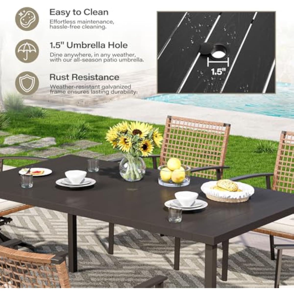 7-Piece Outdoor Dining Ensembl - Outdoor Furniture Plus 评论和价格