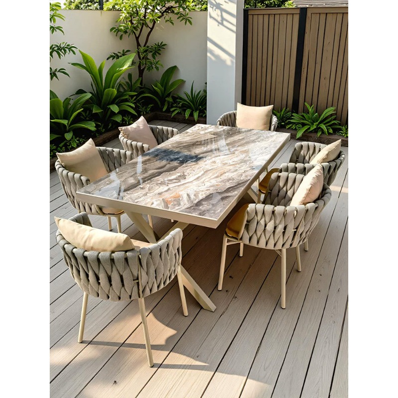Nordic outdoor tables and chai - Outdoor Furniture Teak 评论和价格