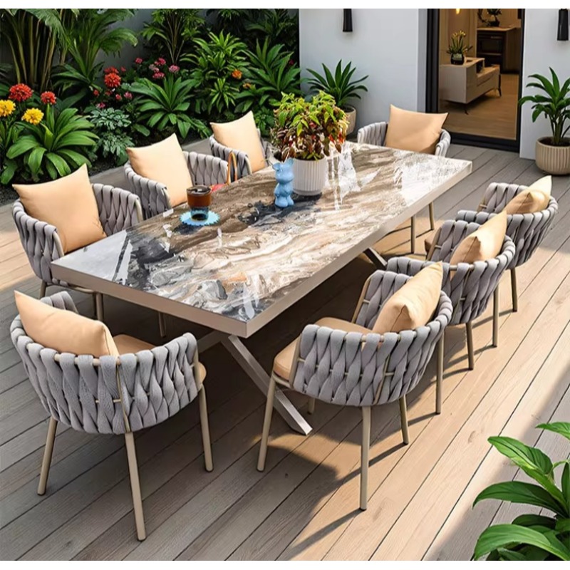 Nordic outdoor tables and chai - Outdoor Furniture Teak 评论和价格