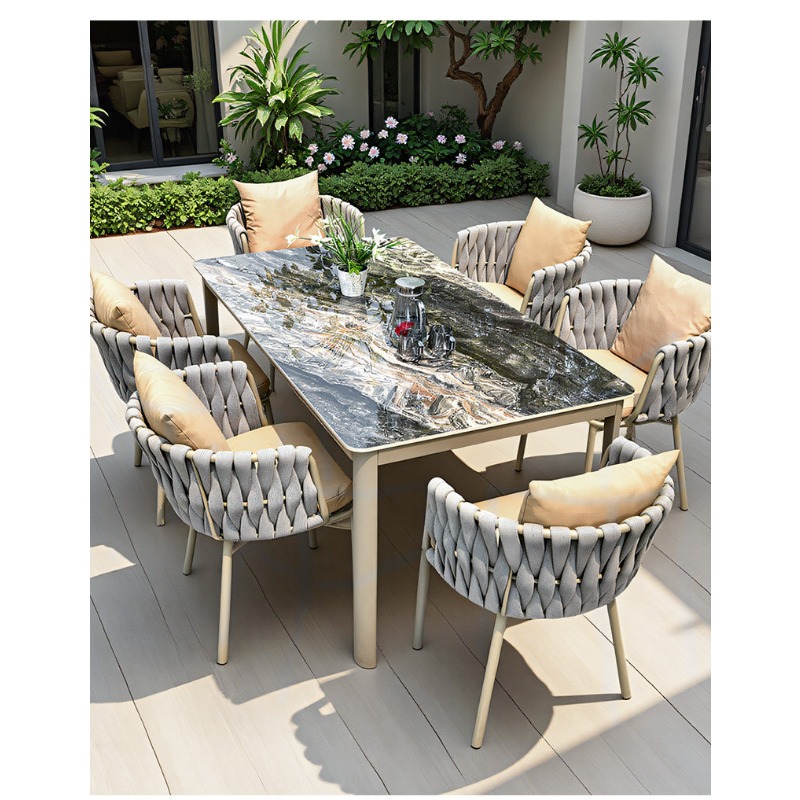Nordic outdoor tables and chai - Outdoor Furniture Teak 评论和价格