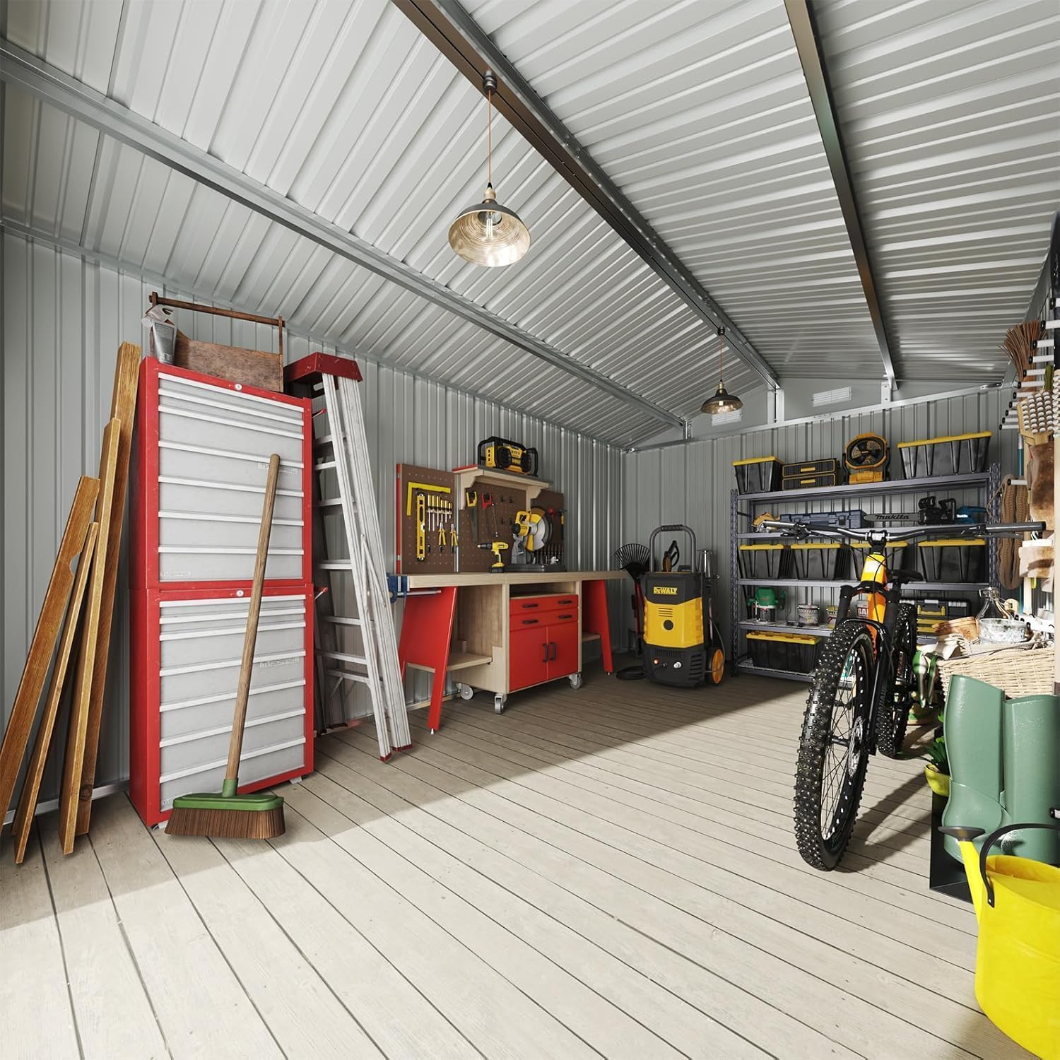 12 x 10FT Outdoor Storage Shed - Outdoor Furniture With Storage 评论和价格