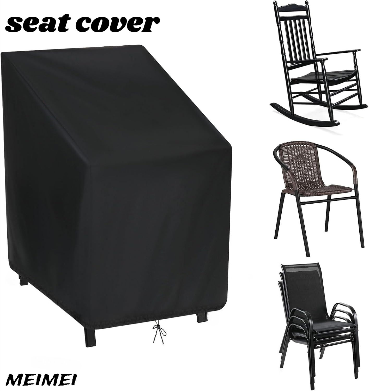 Stacked Chair Dust Cover Stora - Outdoor Furniture Cover Waterproof 评论和价格