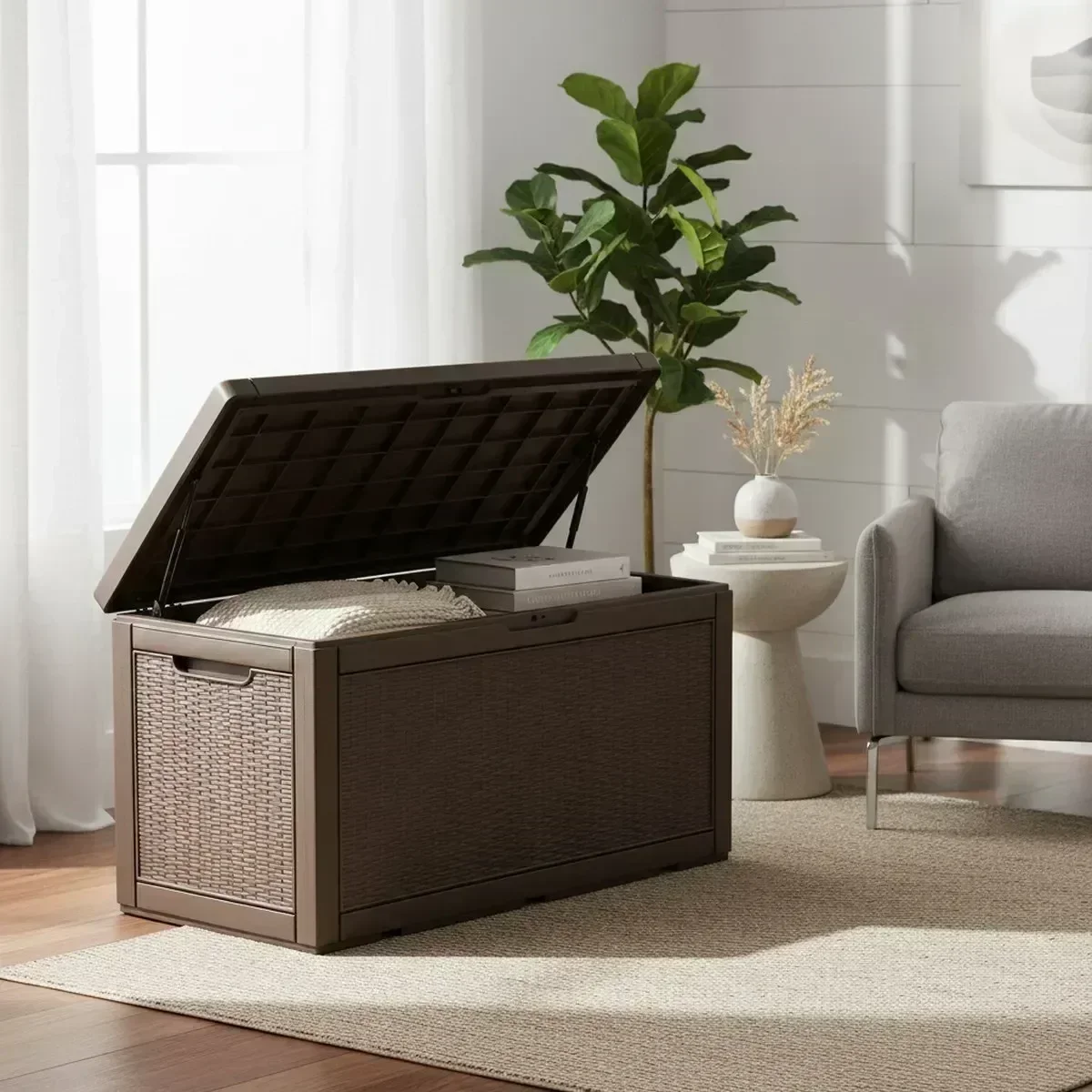Large Outdoor Storage Bench Wa - Outdoor Furniture With Storage 评论和价格