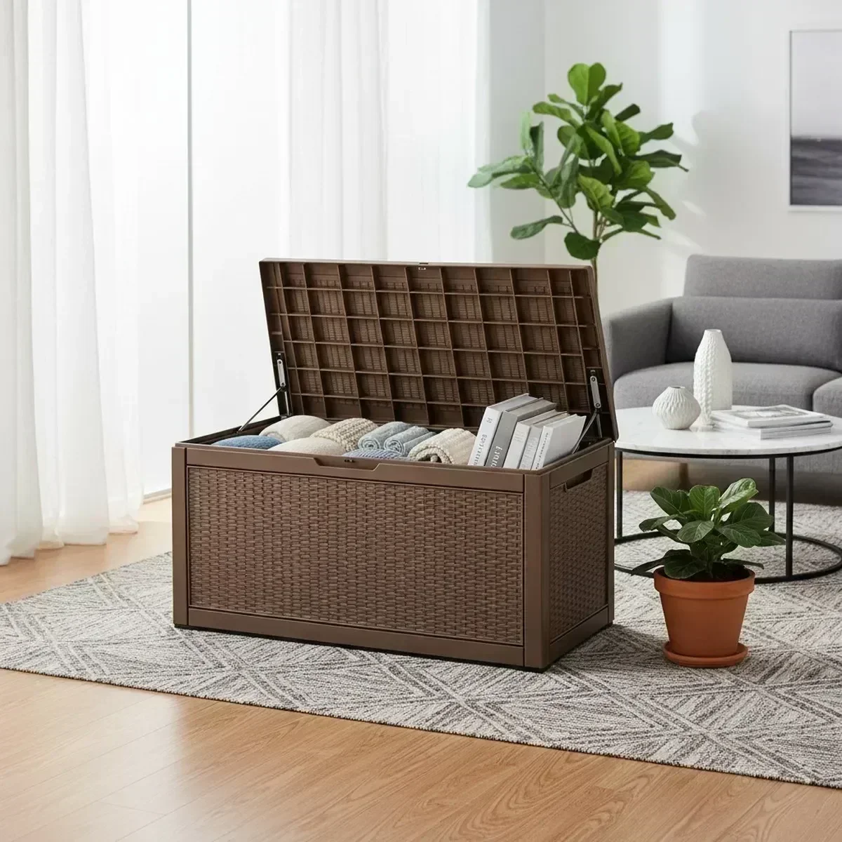 Large Outdoor Storage Bench Wa - Outdoor Furniture With Storage 评论和价格