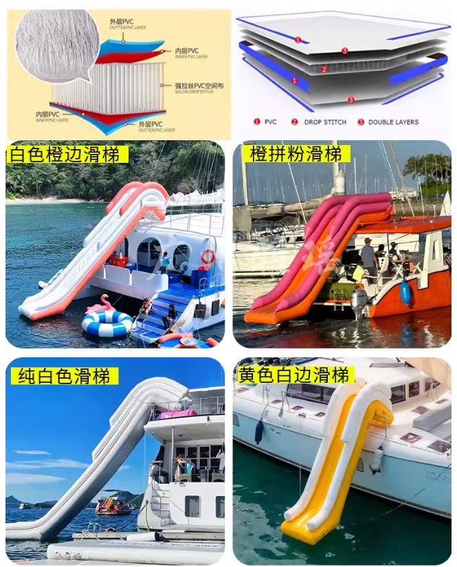 Inflatable water yacht slide b - Outdoor Furniture For Pool 评论和价格